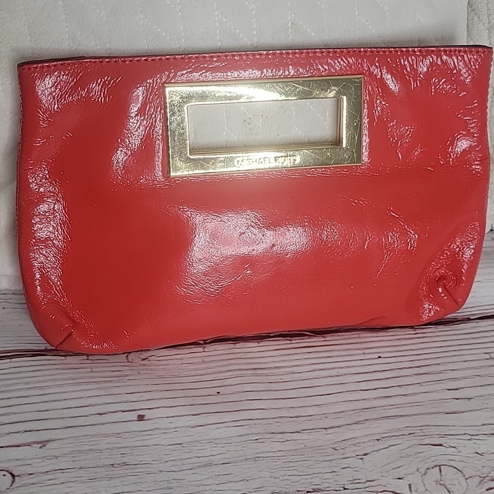 Michael Kors Red Clutch Bag - Picture 2 of 4